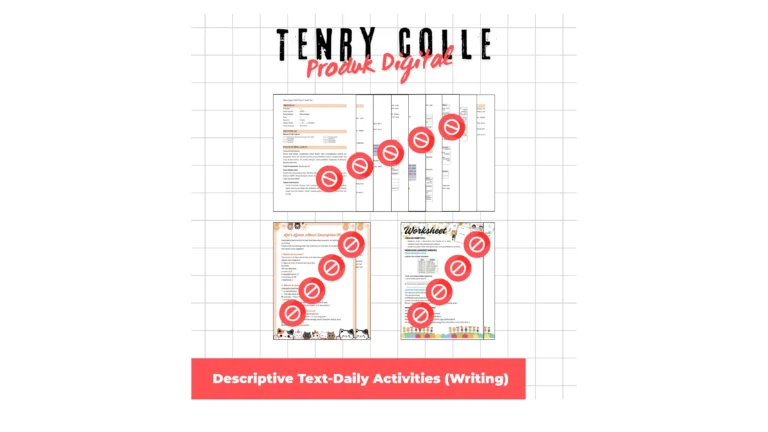 Modul Ajar Bahasa Inggris Deep Learning Descriptive Text (Daily Activity) Skill Writing